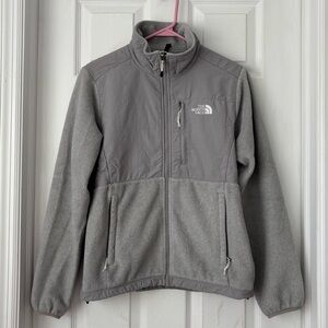 The North Face Polartec Recycled Woman's Fleece Gray Zip Up Jacket